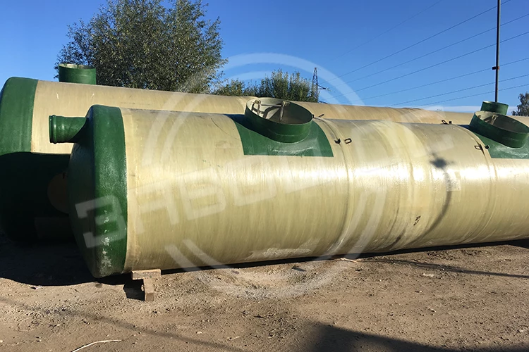 Большие ёмкости для воды из стеклопластика горизонтальные